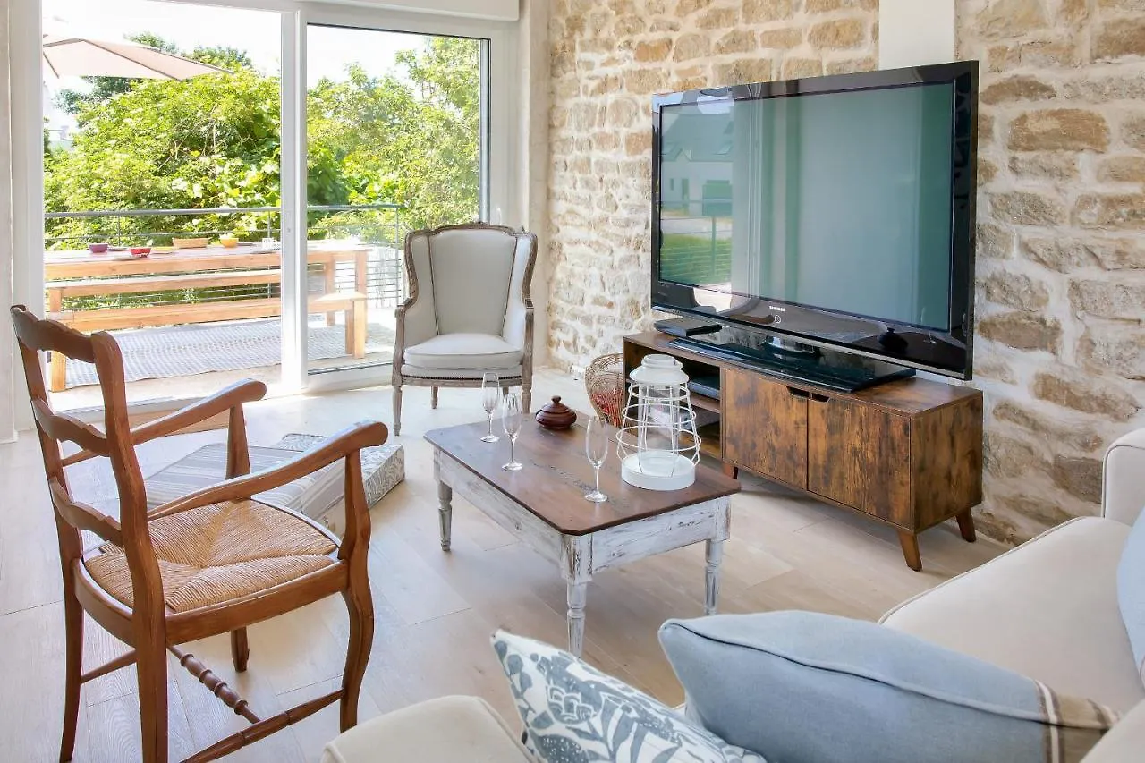 A 400M De La Plage- Terrasse- Jolie Maison Pour 5 Plobannalec Ferienhaus